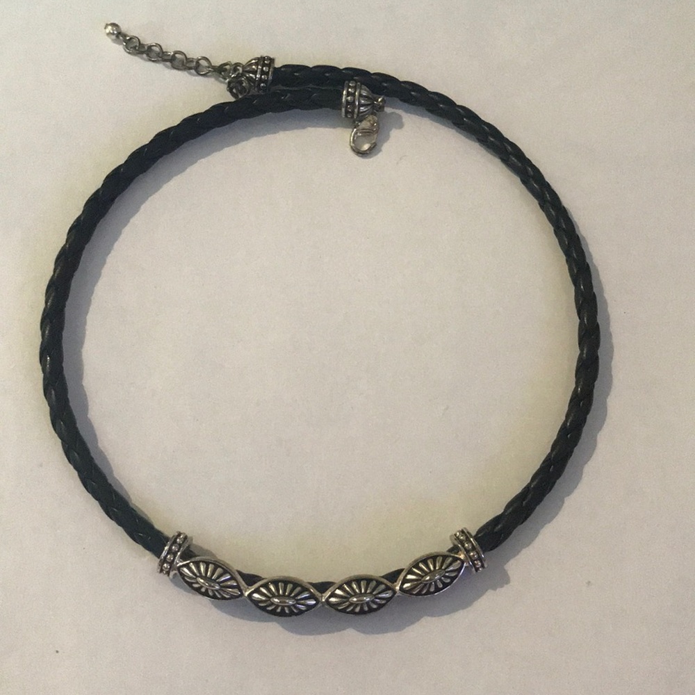 Brighton Black Leather Choker